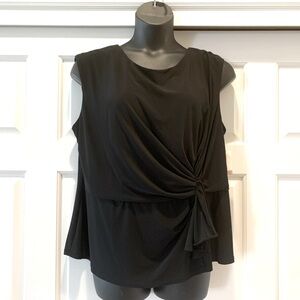 NWT Dressbarn Collection Black Sleeveless Plus size Blouse, size 18